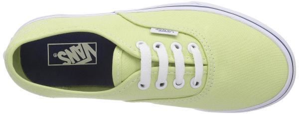 VANS Authentic Lime Green True White Womens Classic Casual Shoes