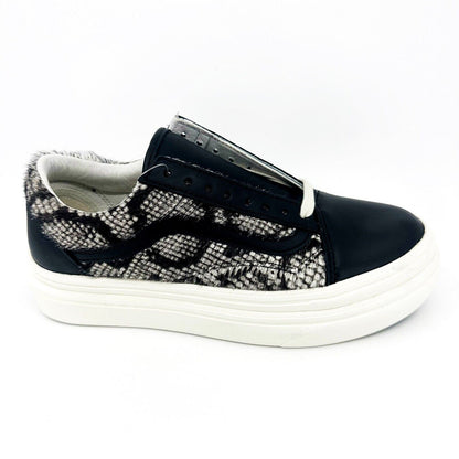 Vans Vault Super Comfycush Old Skool (Snake Pony) Black Marshmallow Womens Shoes