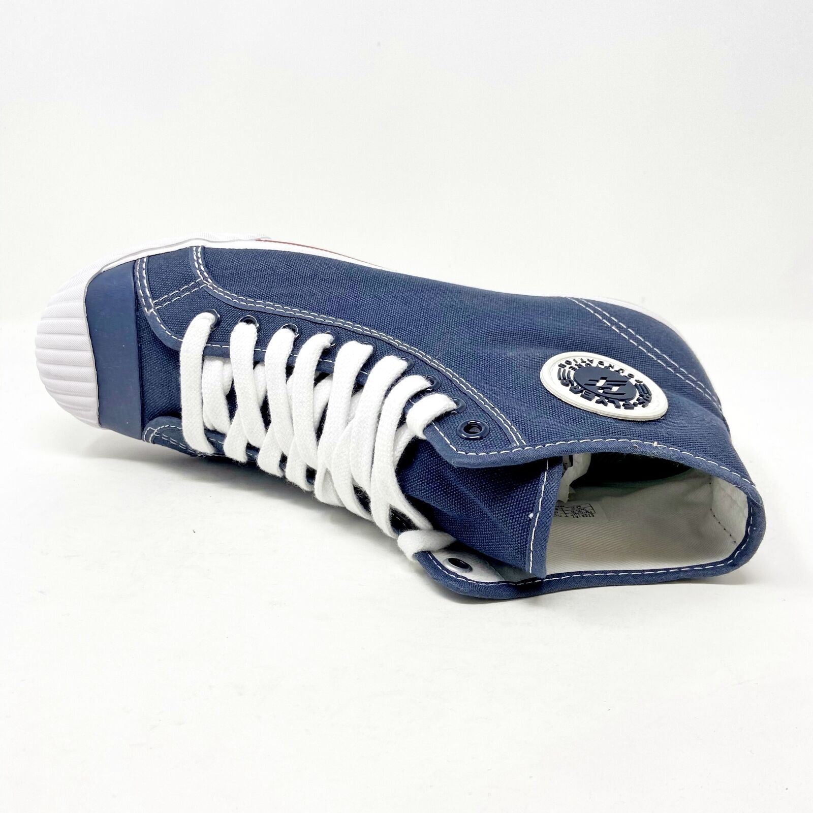 PF Flyers Grounder Hi Reiss NC Navy Womens Retro Casual Shoes PM11GH4C