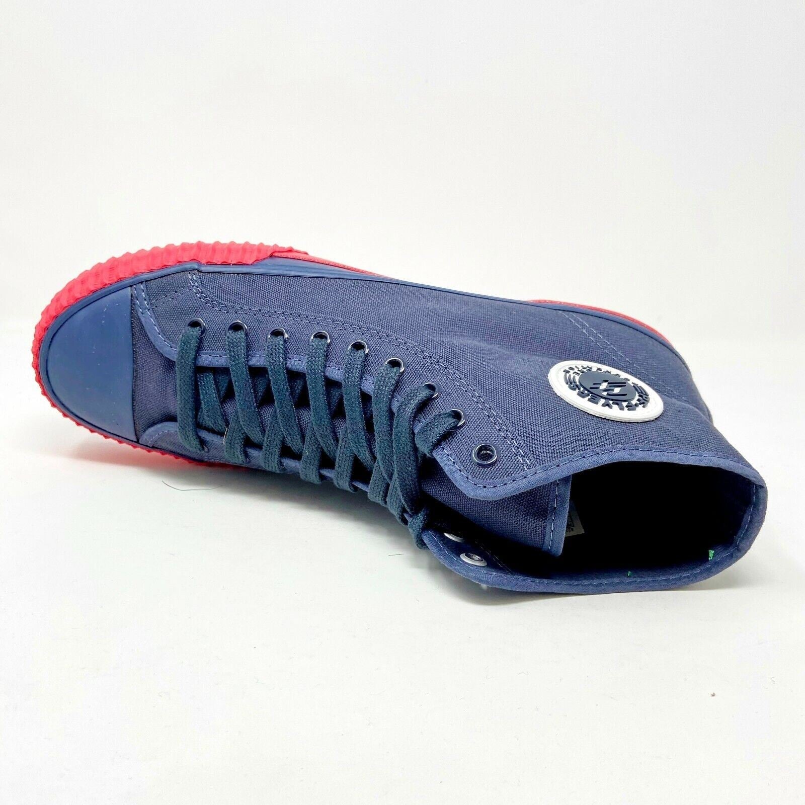 PF Flyer Center Hi Navy Pink Womens Retro Casual Shoes PM12OH1U