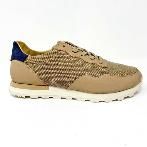 Clae Hoffman Premium Natural Hemp Oyster Tan Mens Premium Casual Sneakers