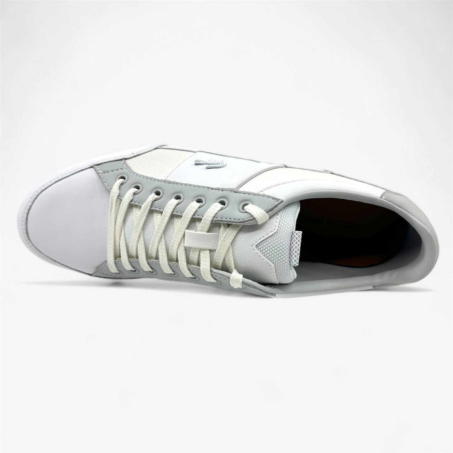 Lacoste Chaymon PRM US SPM White Light Gray Mens Casual Sneaker