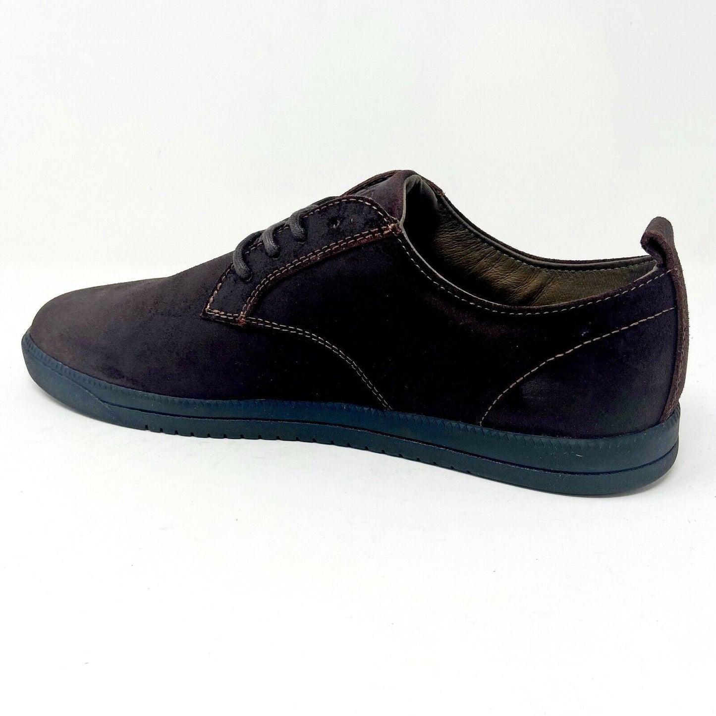 Clae Ellington Umber Waxed Suede Mens Premium Casual Sneakers