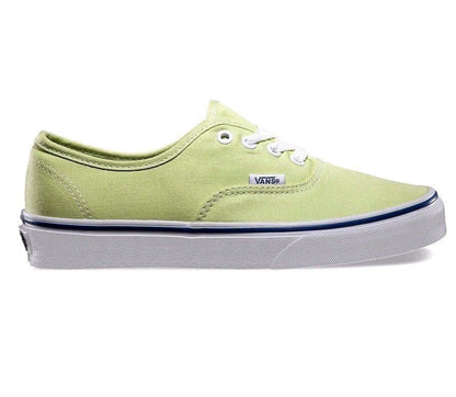 VANS Authentic Lime Green True White Womens Classic Casual Shoes