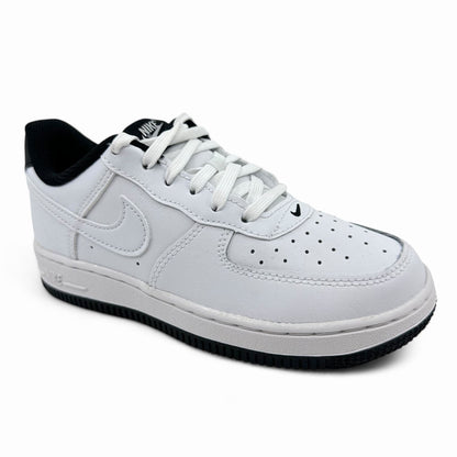 Nike Force 1 ESS White Black Kids Size 1 Athletic Sneaker