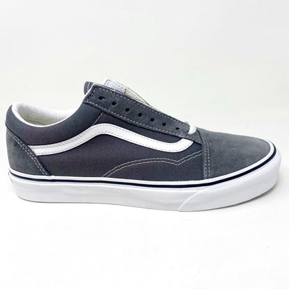 Vans Old Skool Pewter True White Classic Womens Casual Sneakers