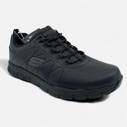 Skechers Nampa Beja Black Womens Electrical Hazard Slip Resistant Sneaker