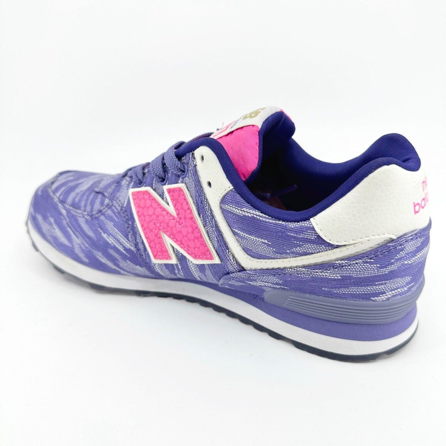 New Balance 574 Classics Purple Pink White Kids Running Sneakers KL574SQG