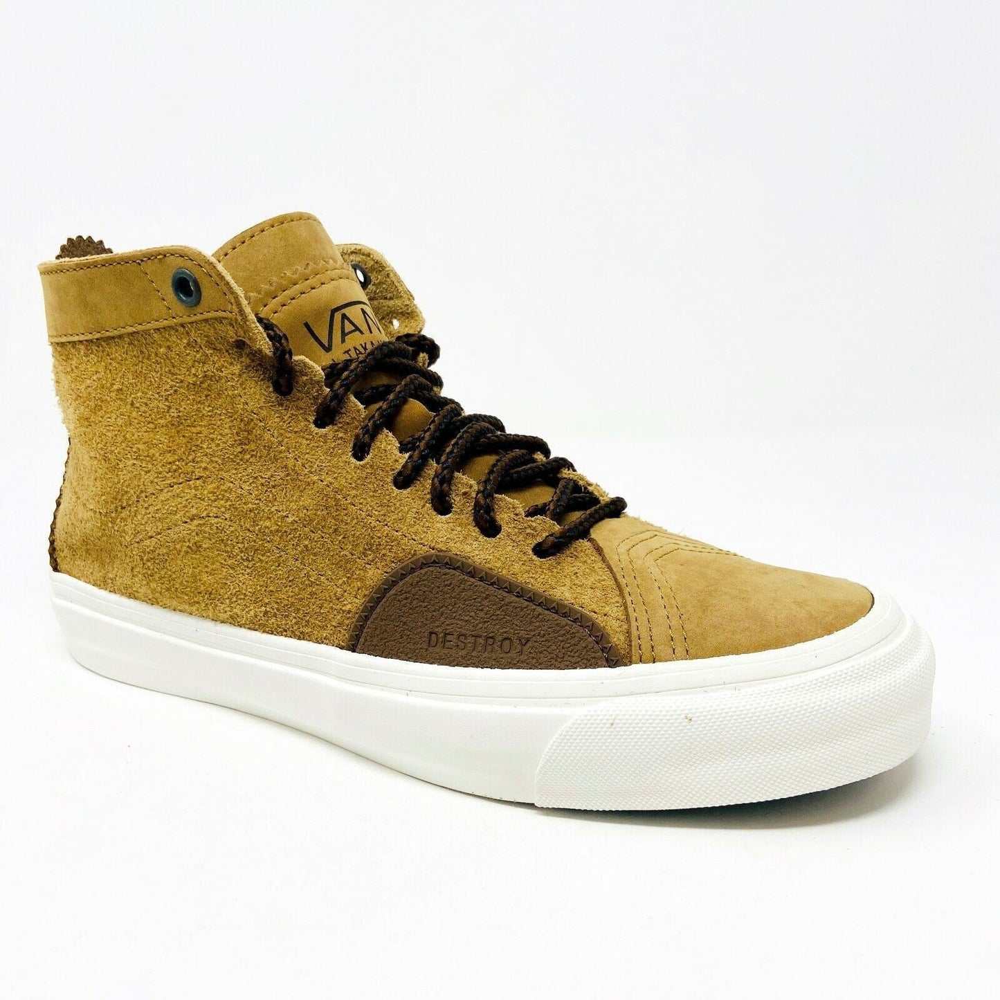 Vans Vault Taka Hayashi Sk8 Hi LX (Nubuck Suede) Monks Robe Brown Mens Shoes