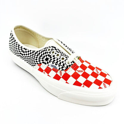 Vans Vault OG Authentic LX (Canvas) Logo Checkerboard Flame Black Mens Shoes