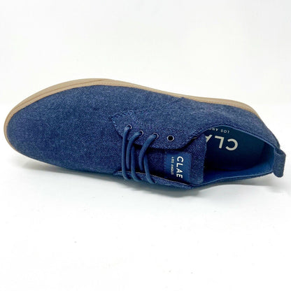 Clae Ellington Textile Navy Tobacco Textile Mens Premium Casual Sneakers