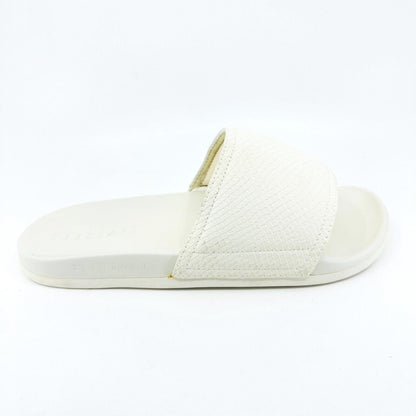 STNDRD Standard Los Angeles Monaco Snake White Mens Comfort Slide Sandals