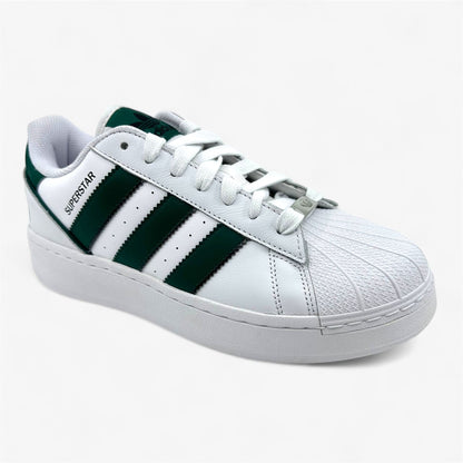 Adidas Superstar XLG White Collegiate Green Mens Athletic Sneaker