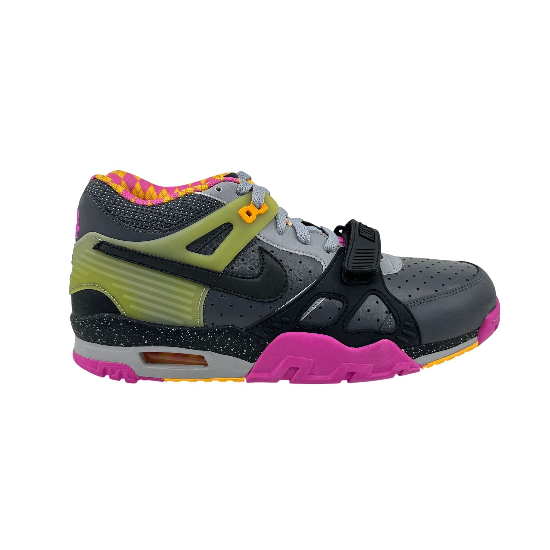 Nike Air Trainer III PRM QS Dark Grey Black Pink Mens Athletic Sneaker