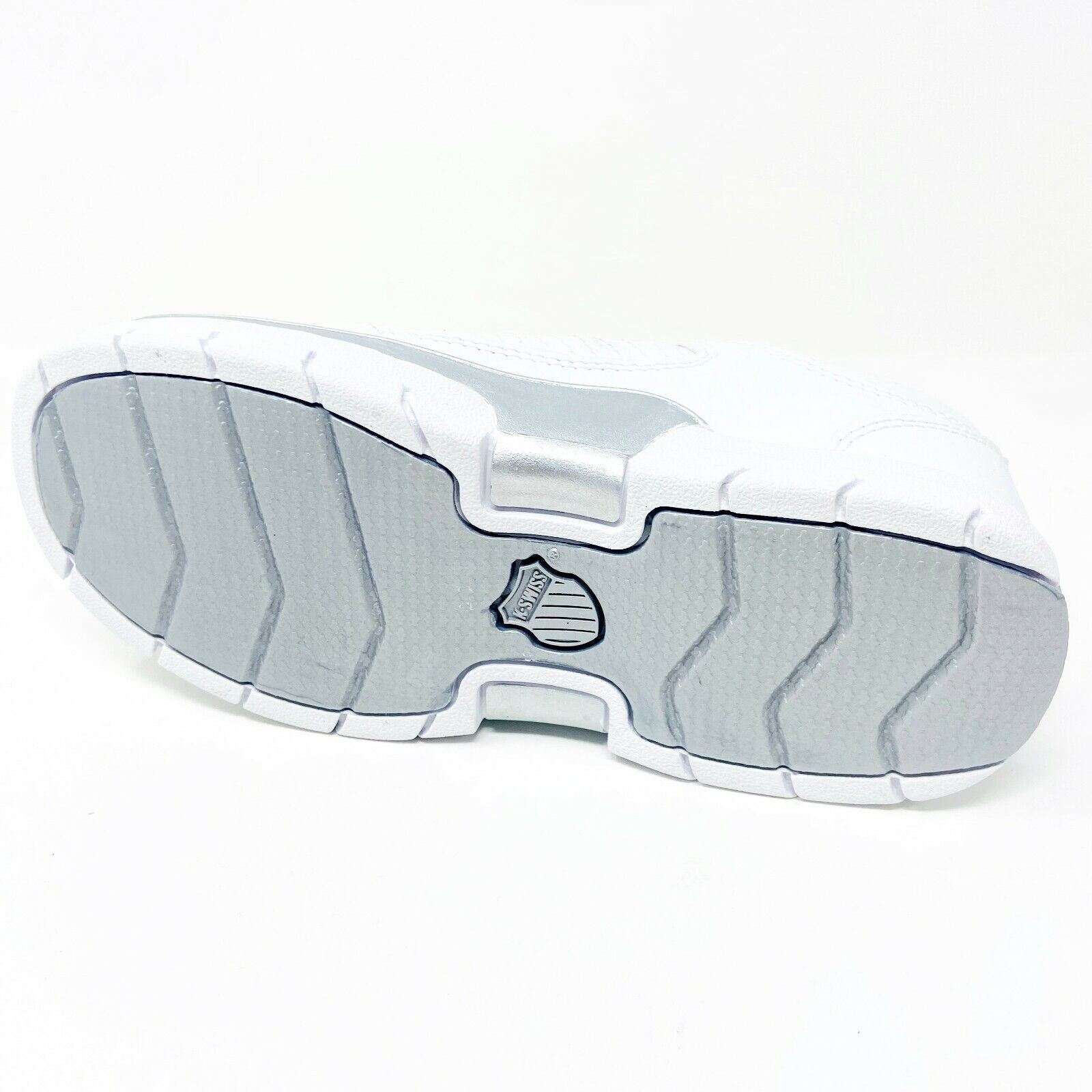 K-Swiss Florham White Platinum Juniors Kids Casual Shoes Sneakers 61852147