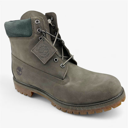 Timberland 6 Inch Premium Gray Mens Boot Waterproof Combat