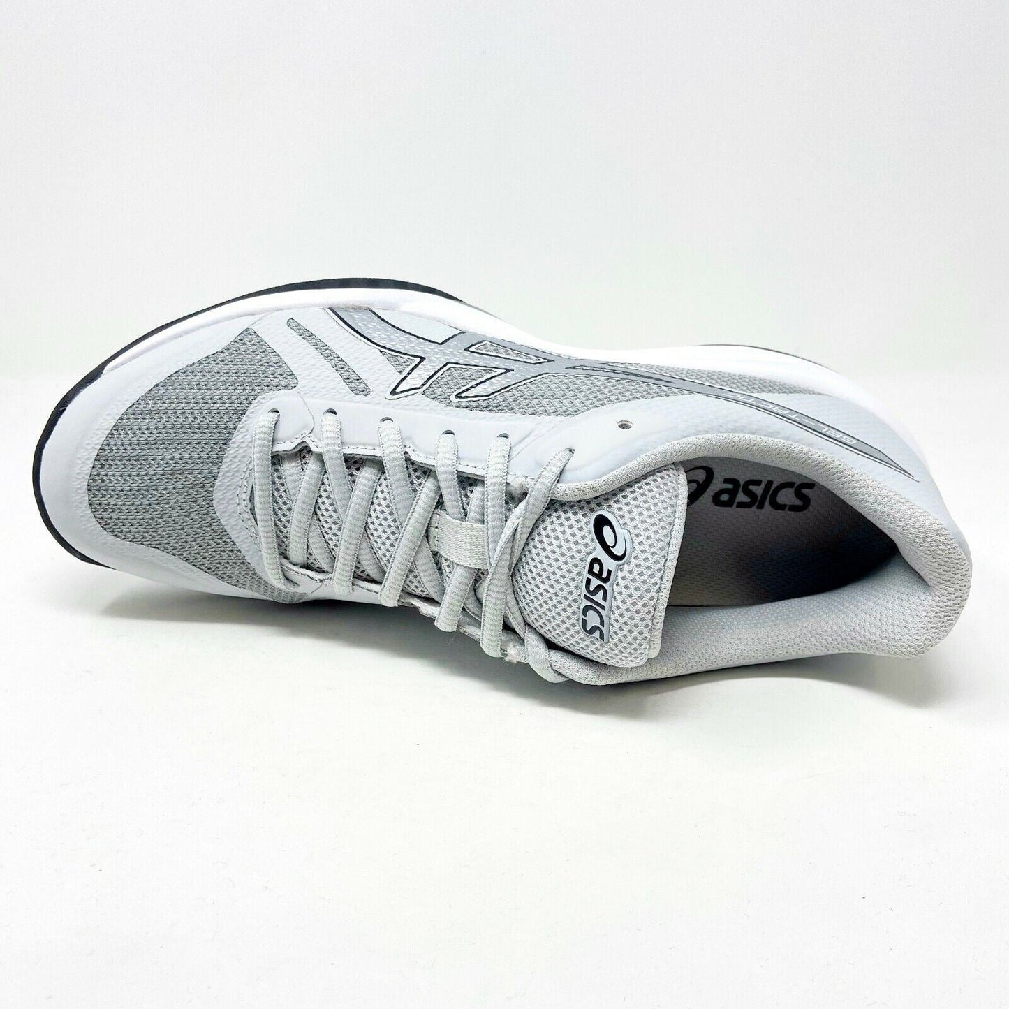 Asics Gel-Tactic Glacier Grey Silver Womens Size 12 Volleyball Shoes B752N 9693