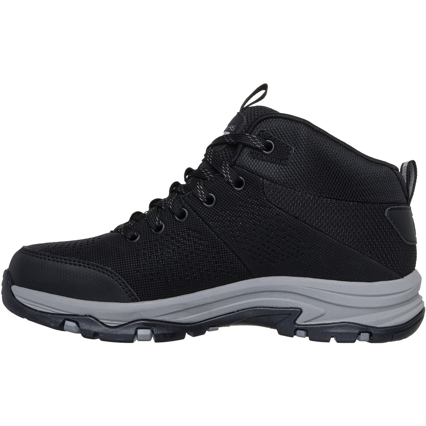 Women's Relaxed Fit Skechers 180005 Waterproof Trego Trail Destination Boots - Black/Charcoal