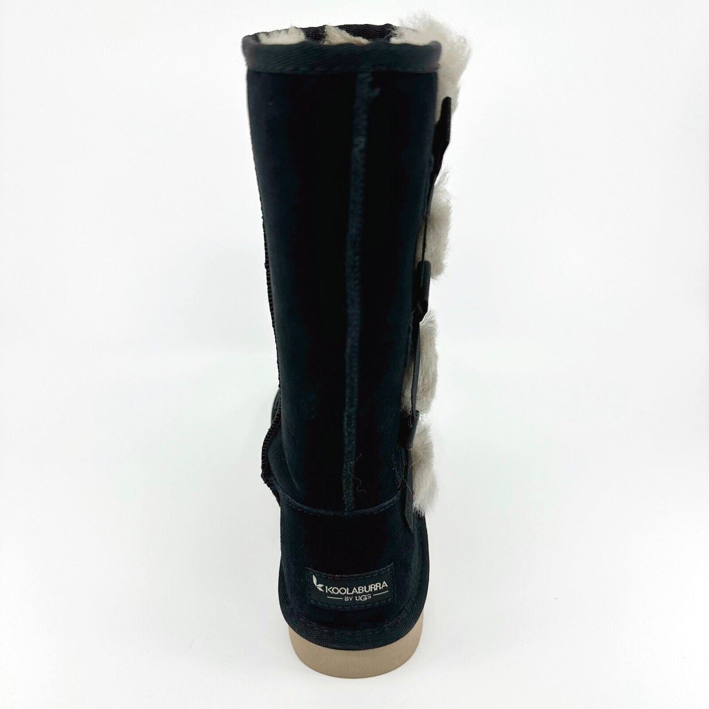 Koolaburra by UGG Victoria Tall Womens Black Faux Fur Shearling Suede Boots
