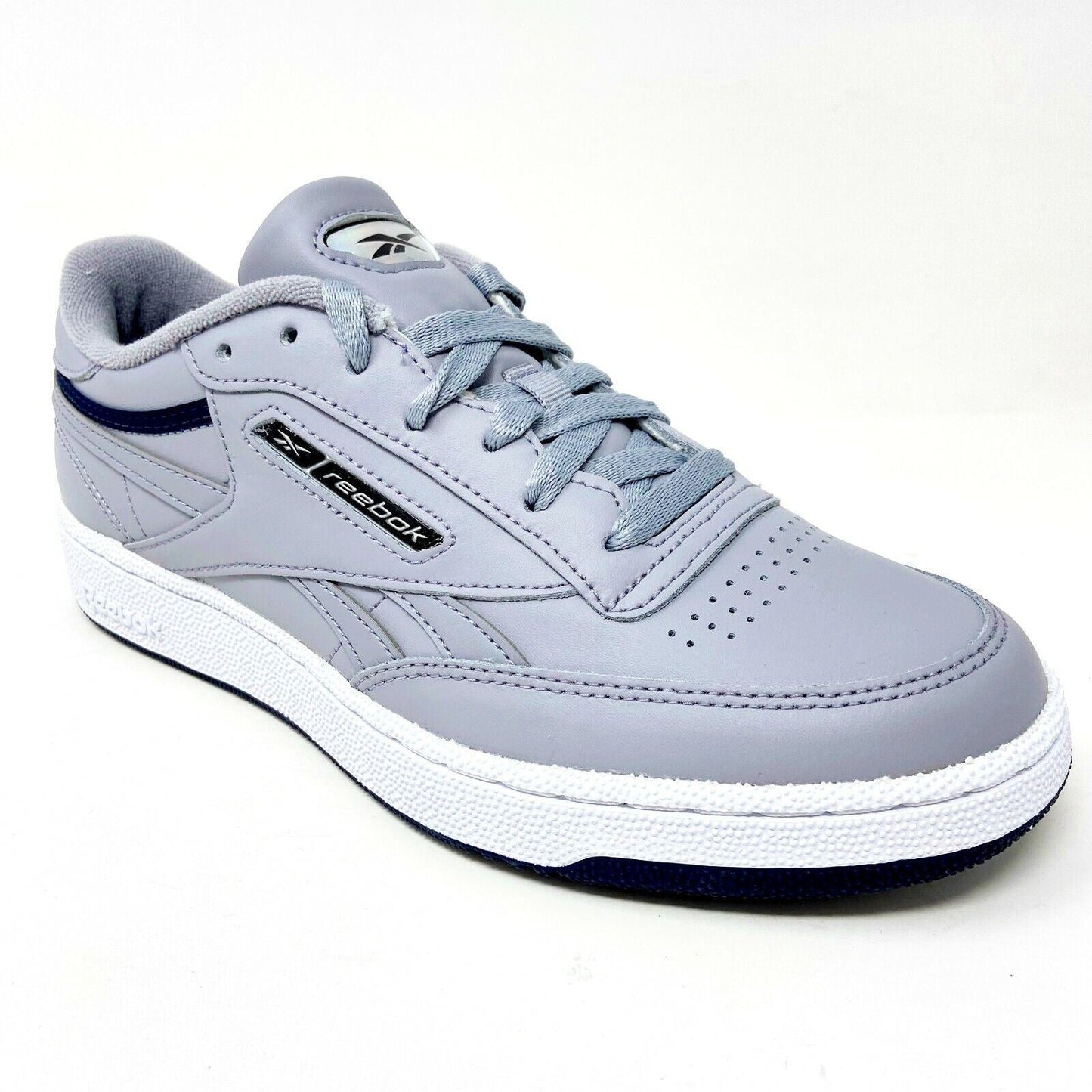 Reebok Club C Revenue MU Gray Leather Mens Size 7.5 Trainer Sneakers EG4298
