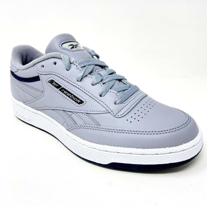 Reebok Club C Revenue MU Gray Leather Mens Size 7.5 Trainer Sneakers EG4298