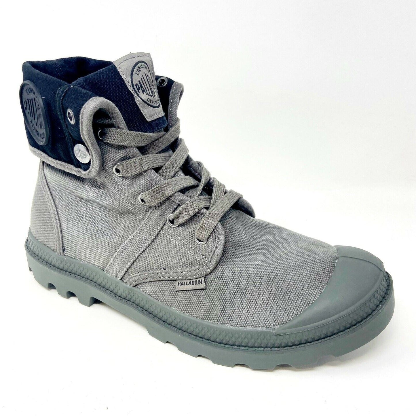 Palladium Mens Pallabrouse Baggy Metal Black Combat Boots 02478 029