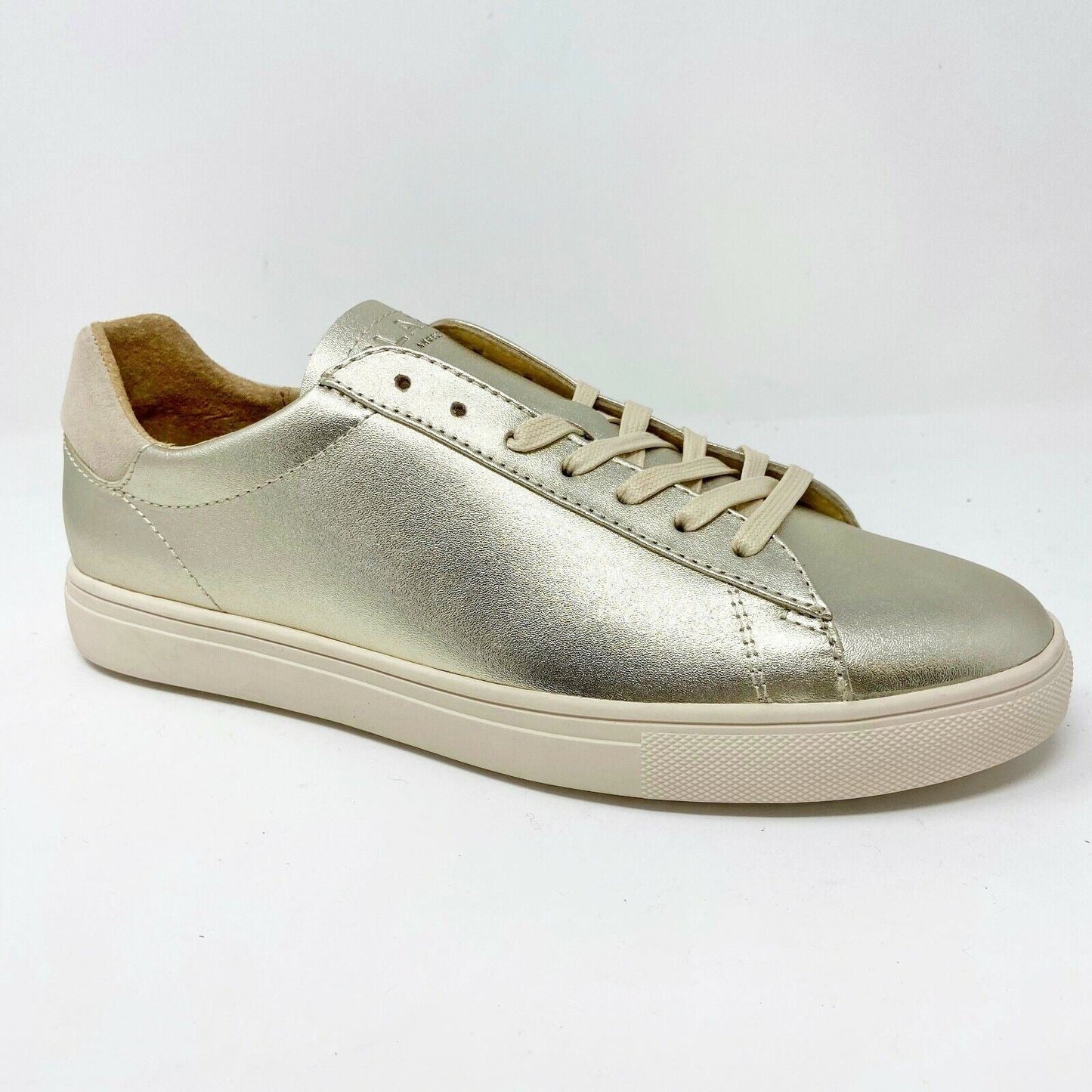 Clae Bradley Gold Metallic Mens Size 9 Premium Sneakers