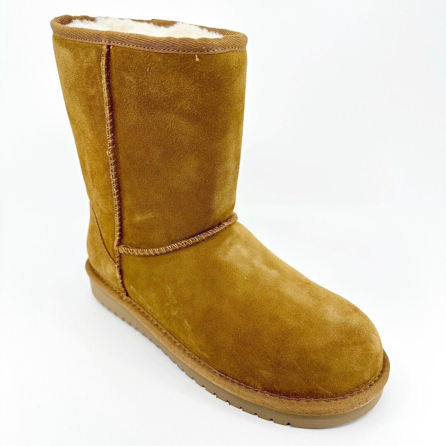 Koolaburra by UGG Koola Short Chestnut Womens  Faux Fur Shearling Suede Boots