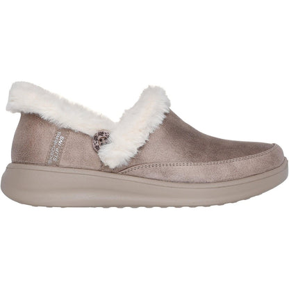 Women's Wide Fit Skechers 168114 Slip-ins Cozy Escape Slippers