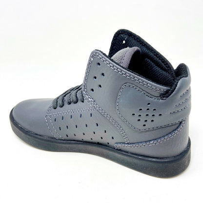 Supra Atom Magnet Gray Black Kids Size 13 Casual Sneakers SK91026
