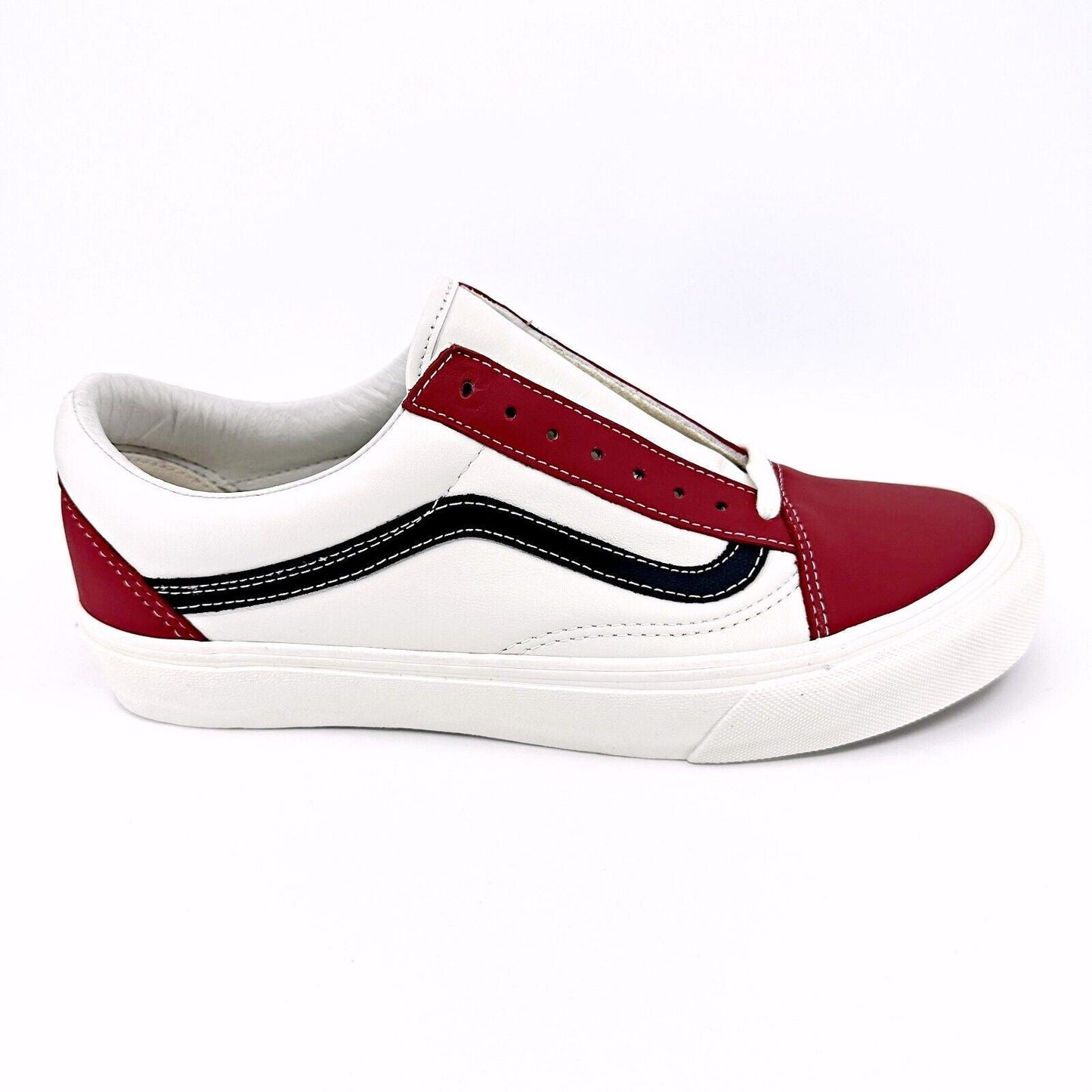 Vans Vault Old Skool VLT LX (Leather) Chili Pepper Black Mens Sneakers