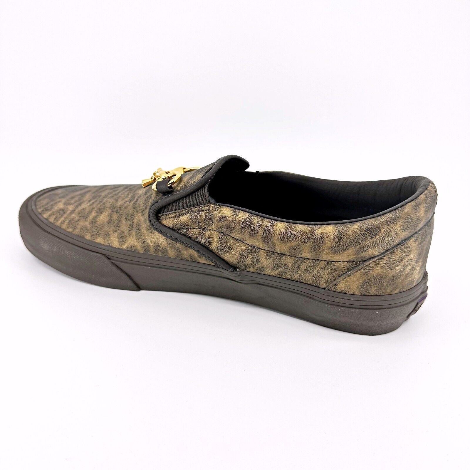 Vans Vault Classic Slip On V (Needles) Brown Zebra Leopard Mens Casual Shoes