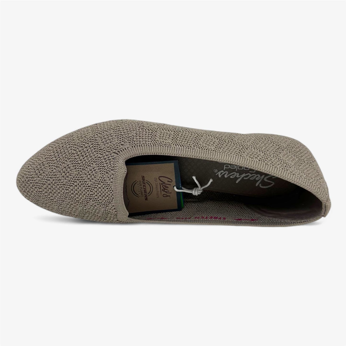 Skechers Cleo 2.0 Join Me Taupe Womens Flat Slip-On