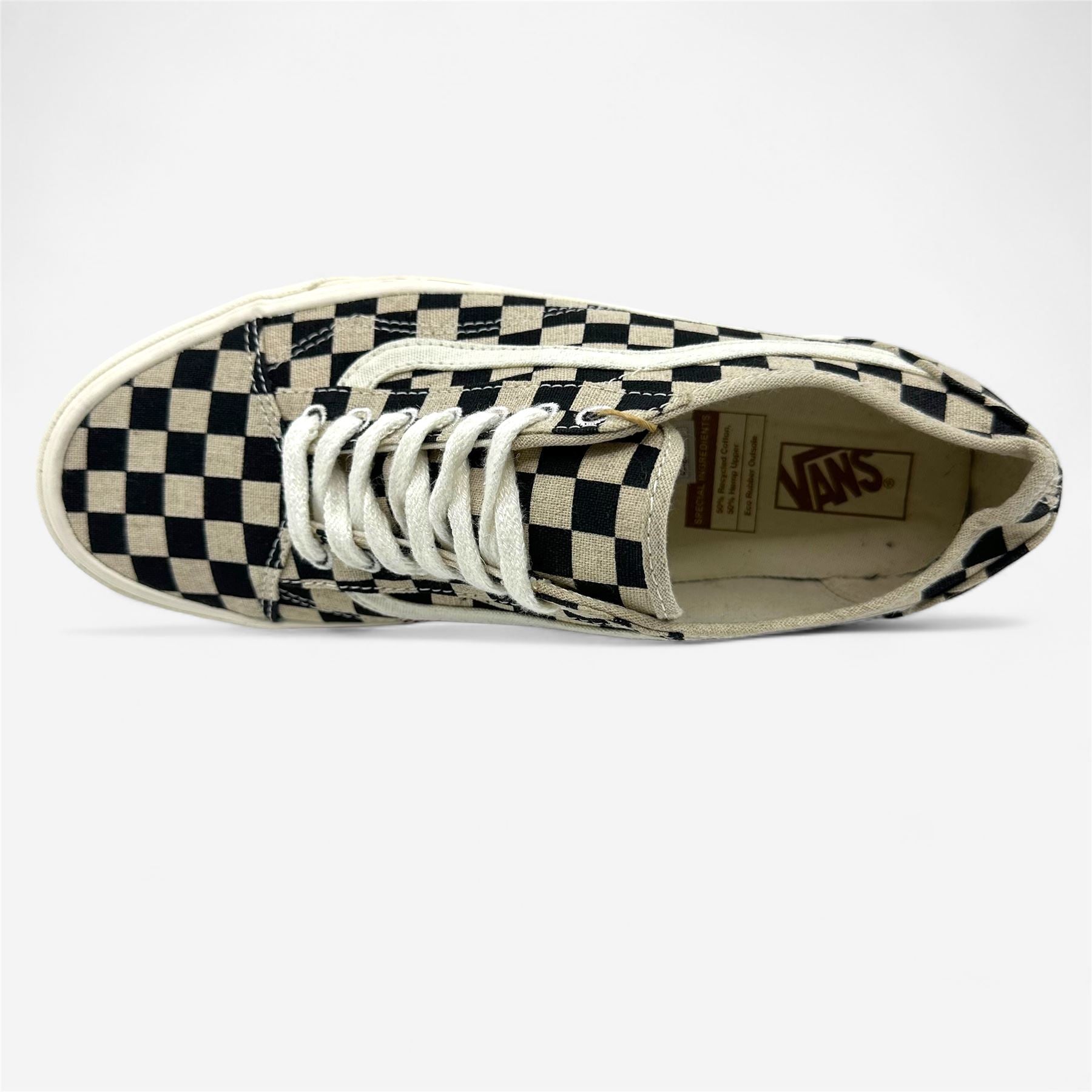 VANS Old Skool Tape Eco Theory Checkerboard Mens Athletic Sneaker