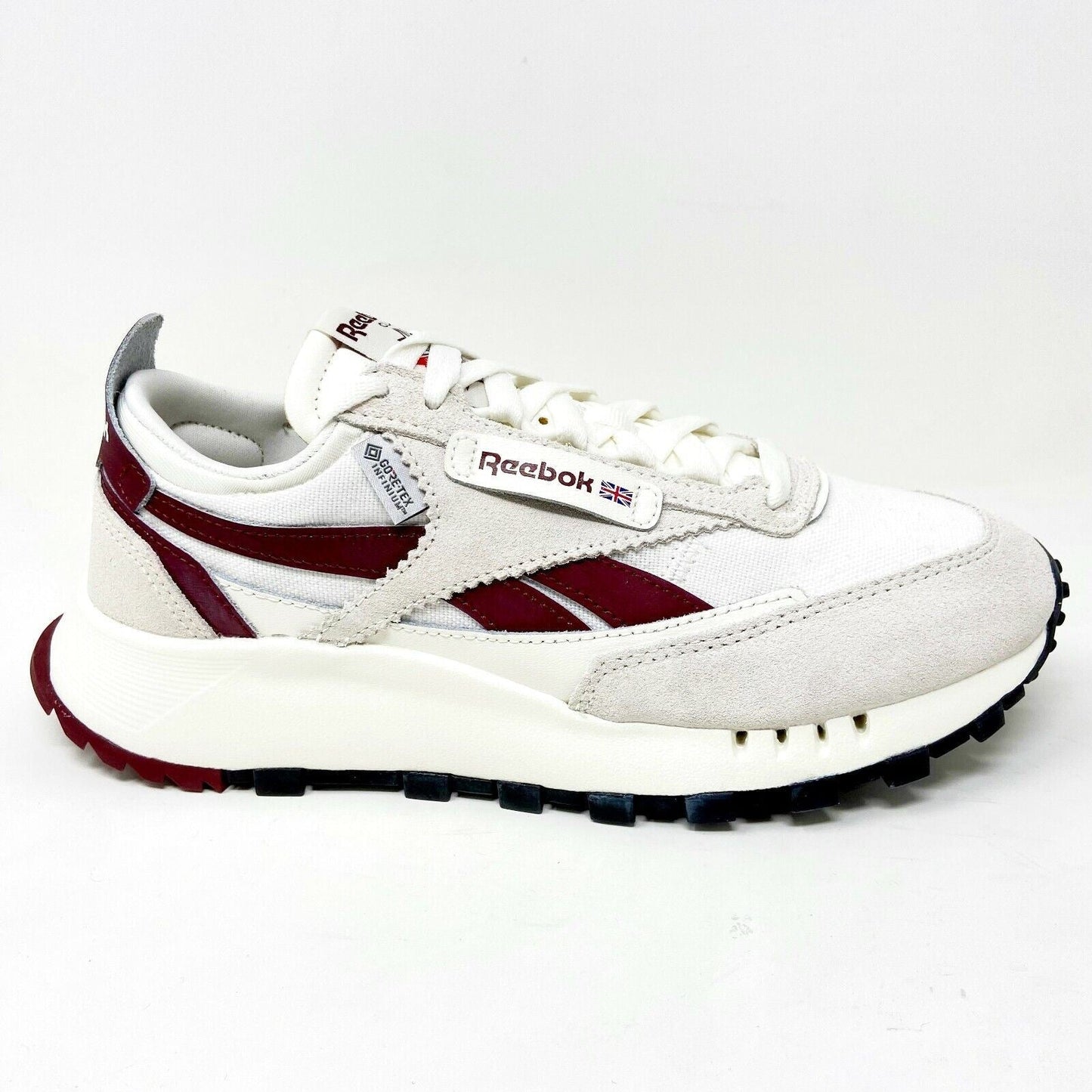 Reebok Classic Leather Legacy Gore-Tex Chalk Burgundy Mens Running Shoes H04996