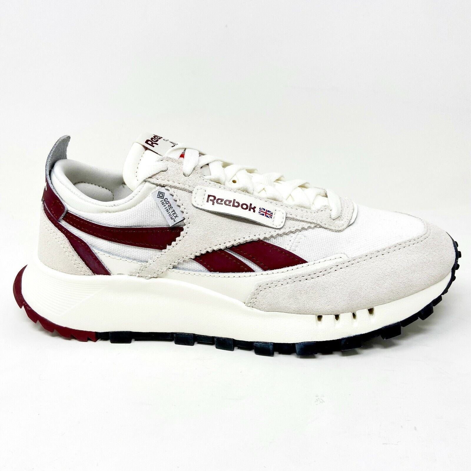 Reebok Classic Leather Legacy Gore-Tex Chalk Burgundy Mens Running Shoes H04996