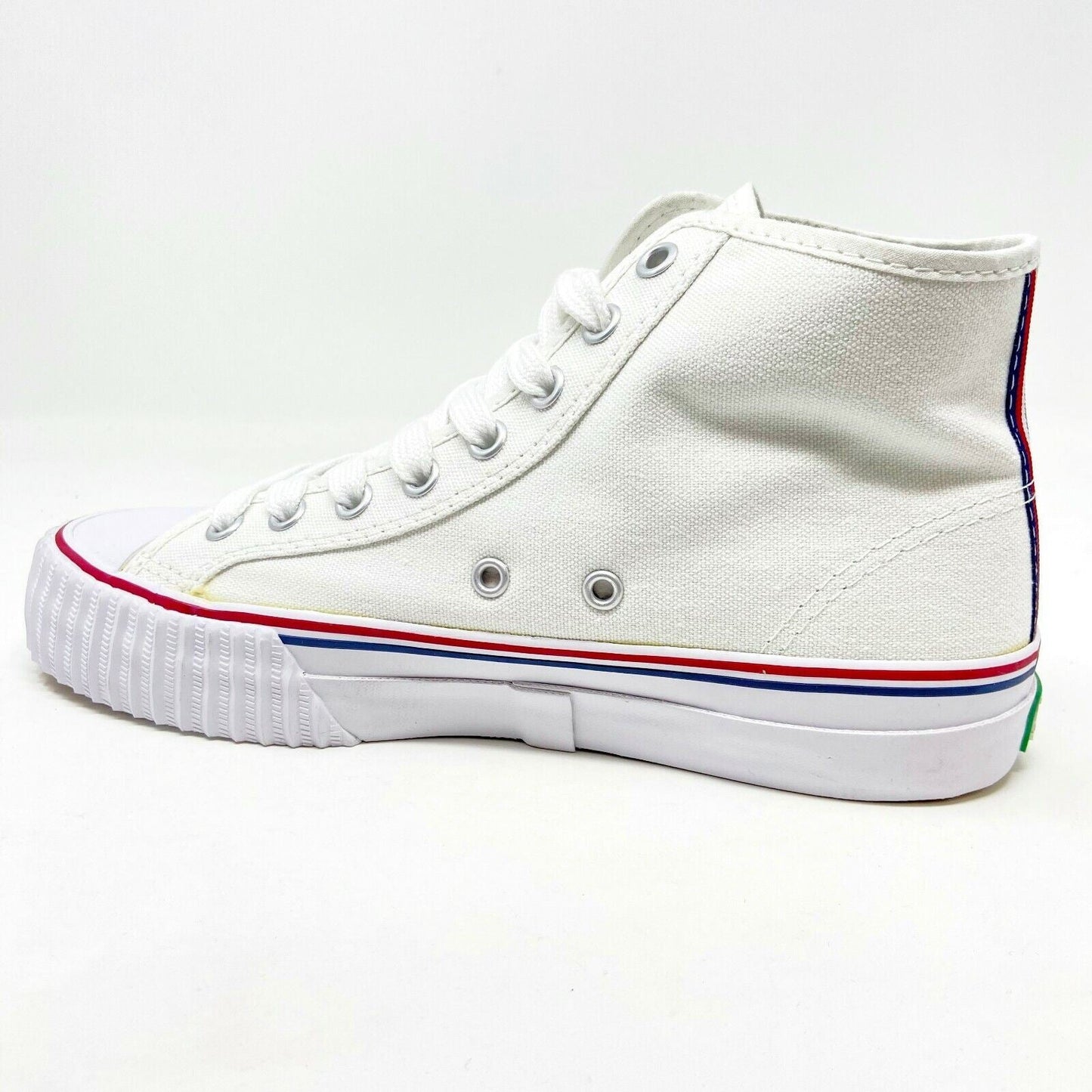 PF Flyers Center Hi Reiss White Red Womens Size 5.5 Casual Sneakers PM09CH4K