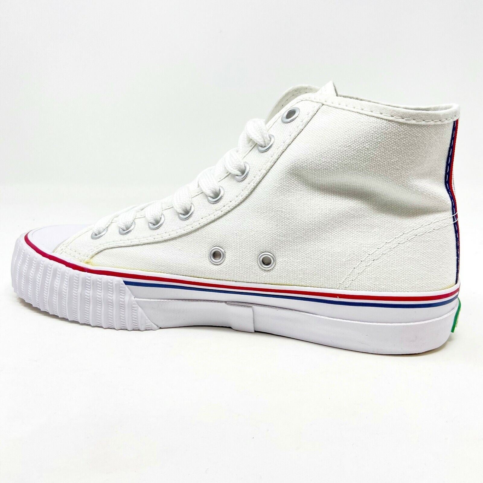 PF Flyers Center Hi Reiss White Red Womens Size 5.5 Casual Sneakers PM09CH4K