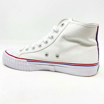 PF Flyers Center Hi Reiss White Red Womens Size 5.5 Casual Sneakers PM09CH4K