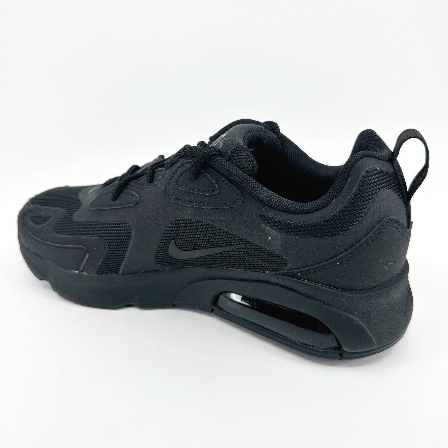 Nike Air Max 200 Triple Black Womens Running Shoes Sneakers AT6175 003