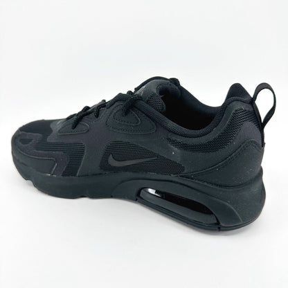 Nike Air Max 200 Triple Black Womens Running Shoes Sneakers AT6175 003
