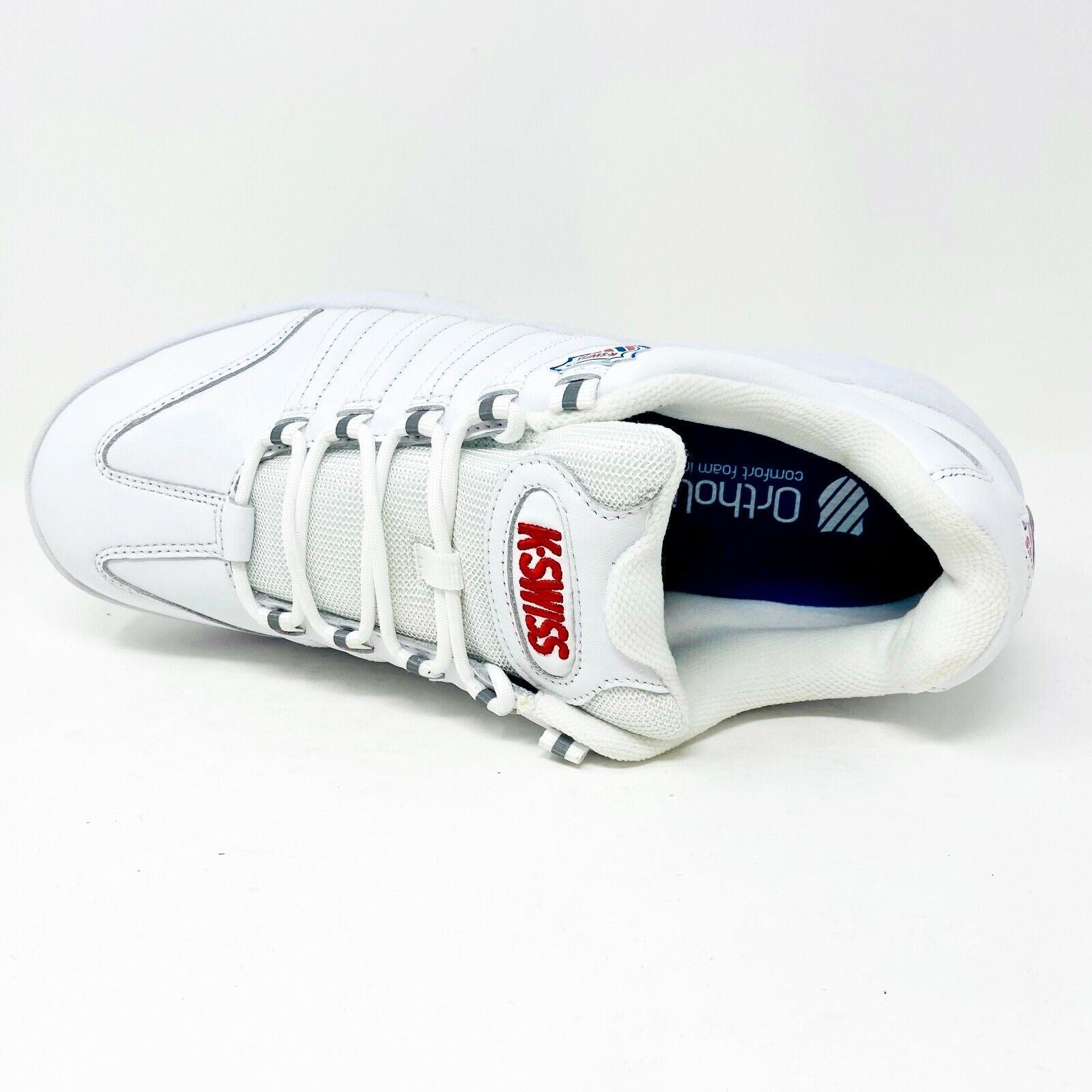 K-Swiss Altezo White Corporate Mens Size 7.5 Athletic Sneakers 06383 134