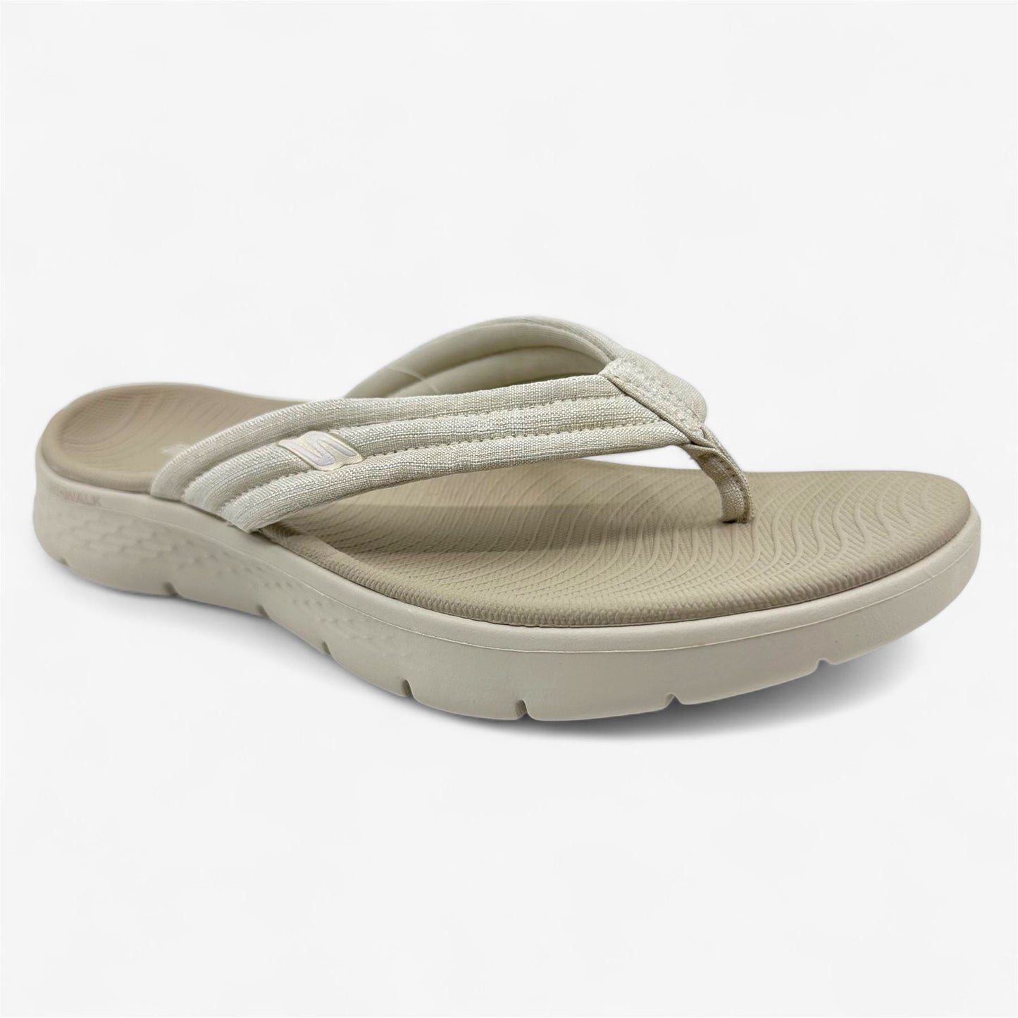 Skechers Go Walk Flex Overjoy Natural Womens Sandal Thong