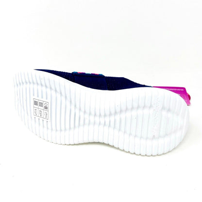 Skechers Girls Ultra Flex Friendship Fun Navy Kids Size 11.5 Sneakers