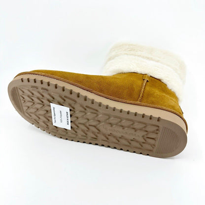Koolaburra by UGG Dezi Short Chestnut  Womens Size 8 Faux Fur Shearling Boots