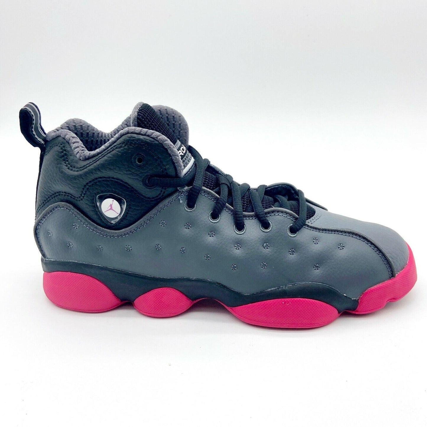 Jordan Jumpman Team II GS Dark Grey Vivid Pink Black Kids Sneakers 820276 009