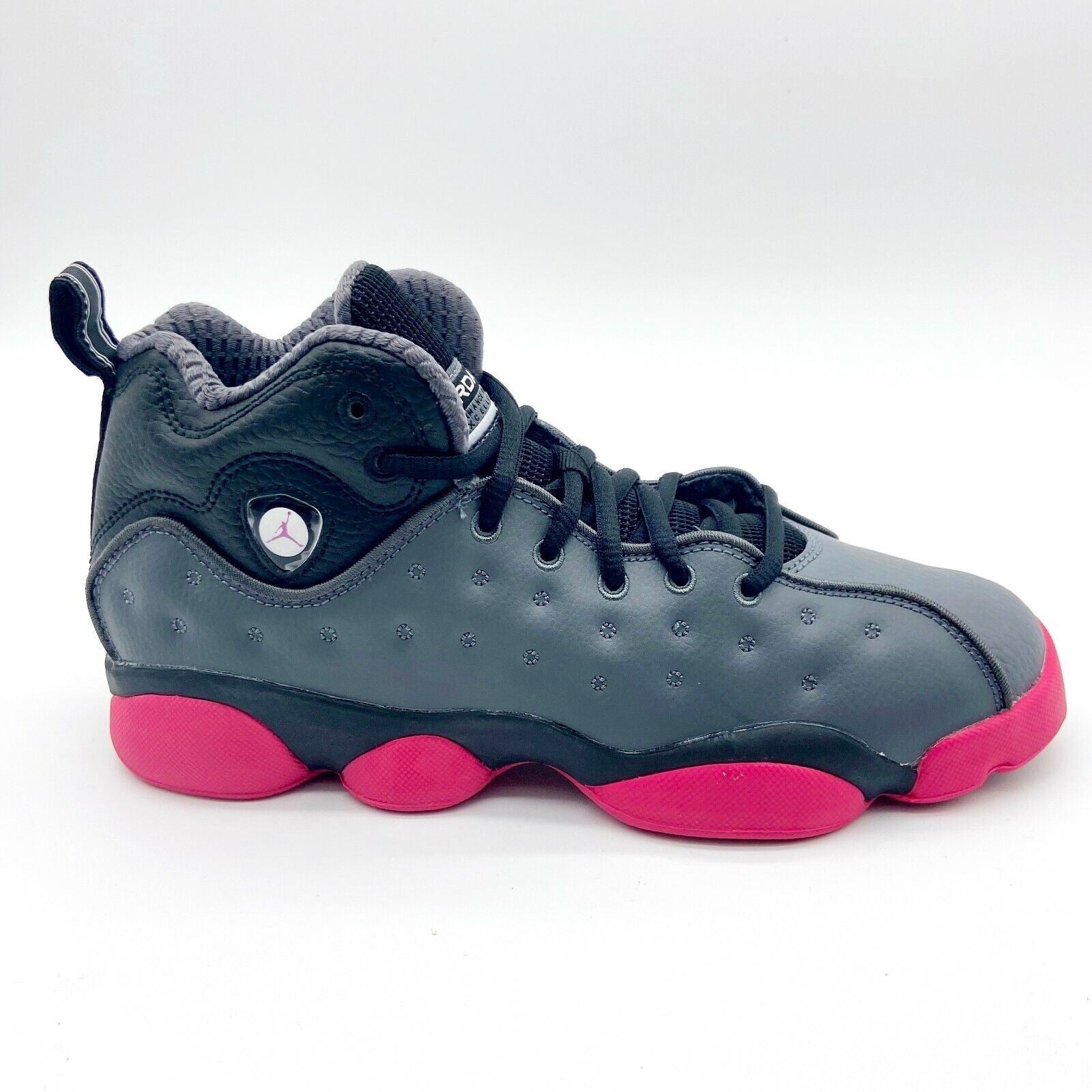 Jordan Jumpman Team II GS Dark Grey Vivid Pink Black Kids Sneakers 820276 009
