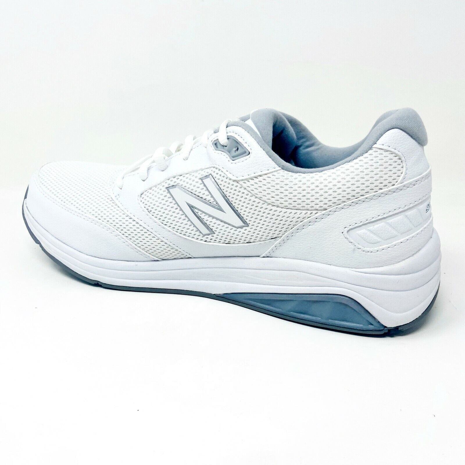 New Balance Mens 928v2 White Gray Size 14 D Leather Walking Shoes MW928WM2