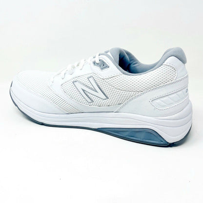 New Balance Mens 928v2 White Gray Size 14 D Leather Walking Shoes MW928WM2