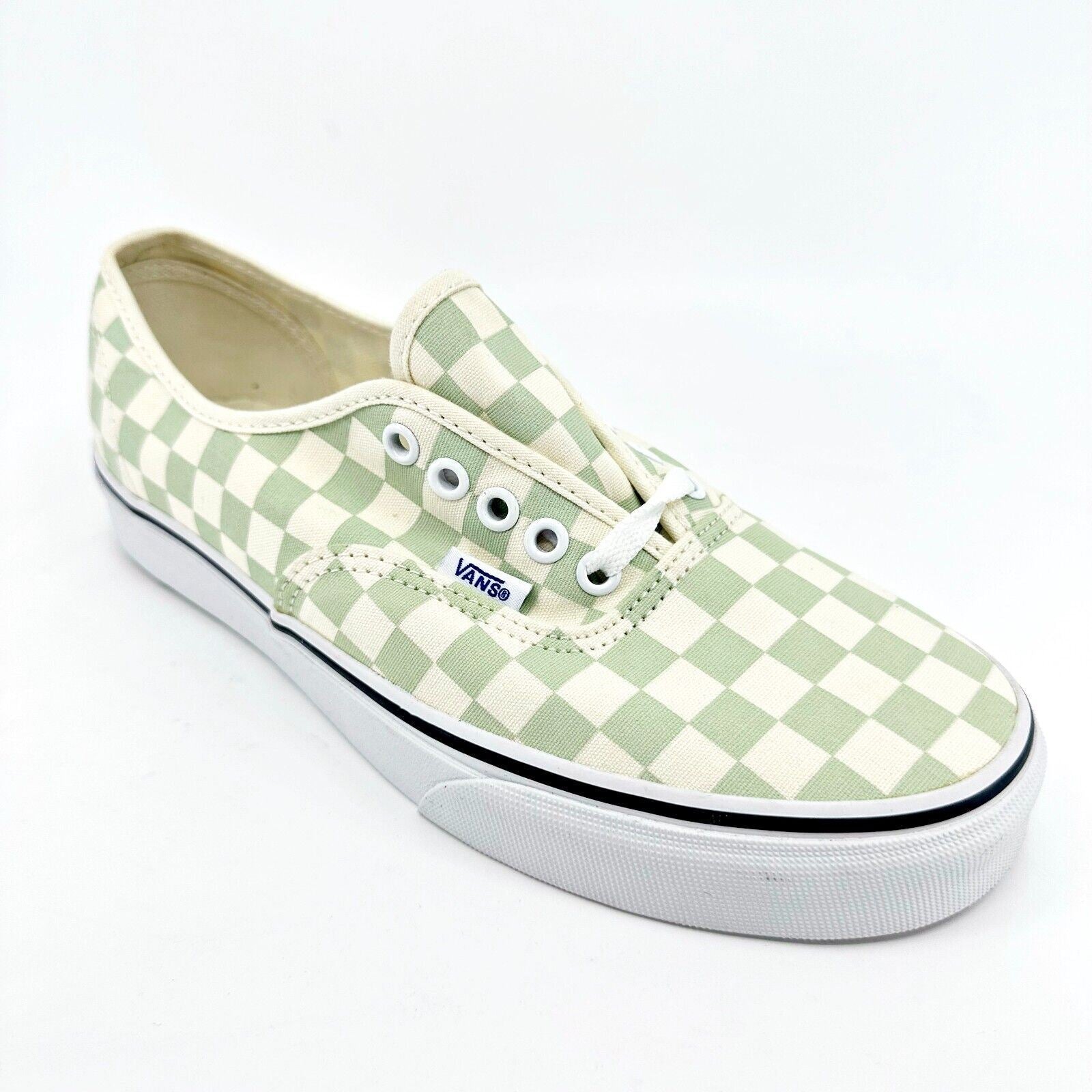 Vans Authentic (Checkerboard) Ambrosia Green White Womens Casual Shoes